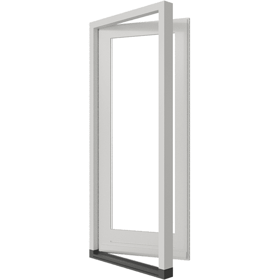 Houten stapeldorpeldeur binnendraaiend met traditionele profilering